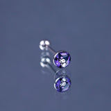 14G Tongue Ring Stainless Steel Barbell Jewelry External Thread