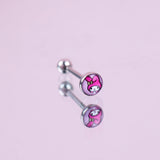 14G Tongue Ring Stainless Steel Barbell Jewelry External Thread