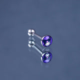14G Tongue Ring Stainless Steel Barbell Jewelry External Thread