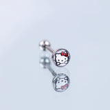 14G Tongue Ring Stainless Steel Barbell Jewelry External Thread