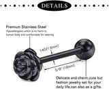 Stainless Steel 14G Tongue Rings Barbell Body Piercing Jewelry