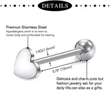Stainless Steel 14G Tongue Rings Barbell Body Piercing Jewelry