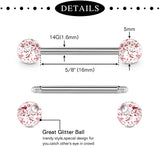 Stainless Steel 14G Tongue Rings Barbell Body Piercing Jewelry