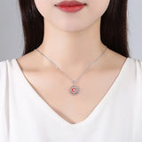 Vintage 925 Silver Evil Eye Necklace for Women