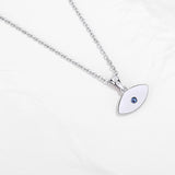 Evil Eye Necklace Choker 925 Sterling Silver Jewelry Lucky Gift