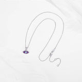 Evil Eye Necklace Choker 925 Sterling Silver Jewelry Lucky Gift