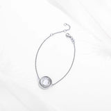 Adjustable 925 Silver Evil Eye Bracelet - Good Luck Jewelry
