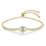 925 Silver Evil Eye Tennis Bracelet Bulgaria Allah Jewelry