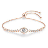 925 Silver Evil Eye Tennis Bracelet Bulgaria Allah Jewelry
