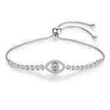 925 Silver Evil Eye Tennis Bracelet Bulgaria Allah Jewelry