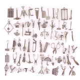 65pcs Vintage Construction Tool Charm Collection DIY Craft