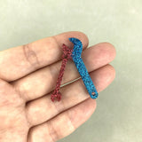 Crystal Epoxy Resin Mold Alphabet Numbers Keychain Silicone Mould