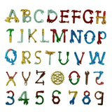 Crystal Epoxy Resin Mold Alphabet Numbers Keychain Silicone Mould
