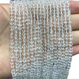 100% Natural Stone Clear Quartz Faceted Cube Gemstone Beads 4-5MM