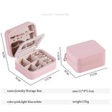 Women's Mini Stud Earrings Ring Jewelry Box Makeup Organizer