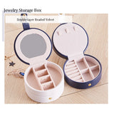 Women's Mini Stud Earrings Ring Jewelry Box Makeup Organizer