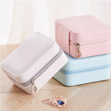 Women's Mini Stud Earrings Ring Jewelry Box Makeup Organizer