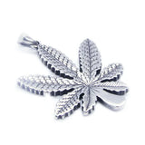 Biker Leaf Pendant Stainless Steel