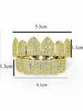 Halloween Mouth Grills Copper Plated Tooth Caps for Cosplay