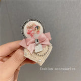 Vintage Bow Badges For Women Lady Portrait Brooches Pins Retro Crystal Jewelry