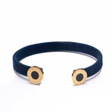 Stainless Steel Roman Letters Cuff Bangles for Men Women