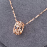 Classic Sterling Silver Round Paper Clip Necklace Men and Women