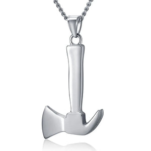 316L Stainless Steel Hatchet Pendant Necklace - Men's Women's Gift