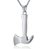 316L Stainless Steel Hatchet Pendant Necklace - Men's Women's Gift