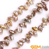 Natural Reborn Keshi Freshwater Pearls DIY Beads Strand 15 Inch