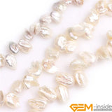Natural Reborn Keshi Freshwater Pearls DIY Beads Strand 15 Inch