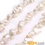 Natural Reborn Keshi Freshwater Pearls DIY Beads Strand 15 Inch