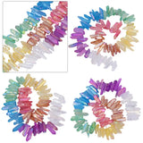 Titanium Coated Quartz Crystal Points Loose Beads for Jewelry Making