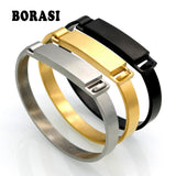 Men's Stainless Steel Love Bracelet Punk Bangle