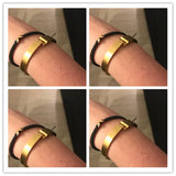Men's Stainless Steel Love Bracelet Punk Bangle