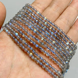 AAA+ Gray Moonstone Labradorite Semi-precious Stone Beads 3/4/5/6mm
