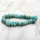 Natural Amazonite Stone Beads Jewelry Faceted Shape Loose Beads Quartz Gem