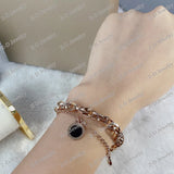 Top High Golden & Shell Thick Bracelet for Women