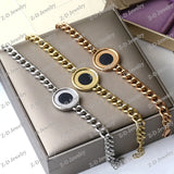 Top High Golden & Shell Thick Bracelet for Women