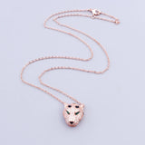 High Leopard Earrings Necklace Set Holiday Gift