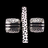 Saxophone Tie Clip Cufflinks Set Music Accessory Gift