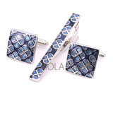 Saxophone Tie Clip Cufflinks Set Music Accessory Gift
