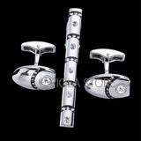 Saxophone Tie Clip Cufflinks Set Music Accessory Gift