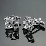 Stainless Musical Instruments Cufflinks Piano Violin Guitar Drum Gigs