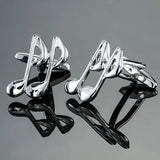 Stainless Musical Instruments Cufflinks Piano Violin Guitar Drum Gigs