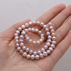 100% Freshwater Pearl Beads Round Loose Pearls 5-6mm