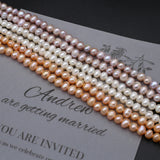 100% Freshwater Pearl Beads Round Loose Pearls 5-6mm