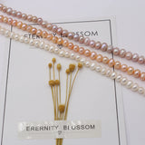 100% Freshwater Pearl Beads Round Loose Pearls 5-6mm