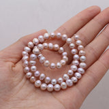 100% Freshwater Pearl Beads Round Loose Pearls 5-6mm