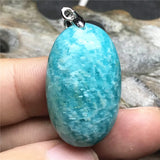 Natural Amazonite Beads Pendant Jewelry for Woman Man Lucky Wealth Crystal