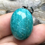 Natural Amazonite Crystal Pendant Jewelry Lucky Wealth Gift
